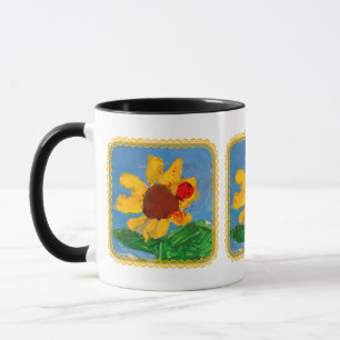 Sunflower "Art by Kids" Mug
