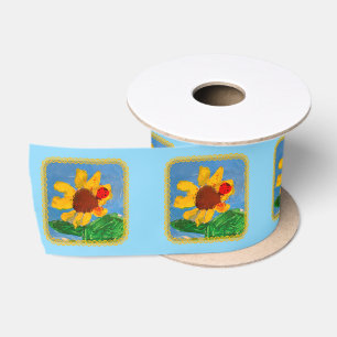 Sunflower "Art by Kids" Satin Ribbon