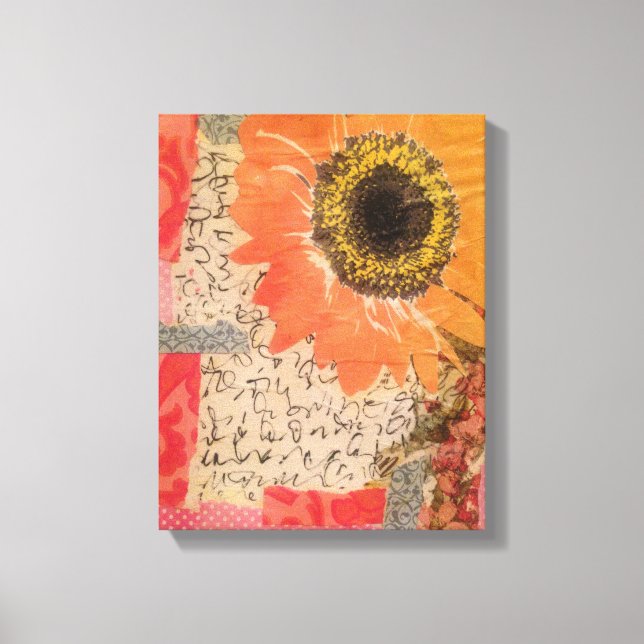 Sunflower art canvas print (Front)