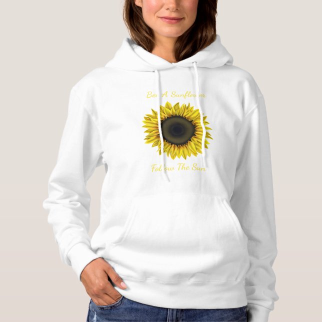 Sunflower Art Graphic Hoodie (Front)