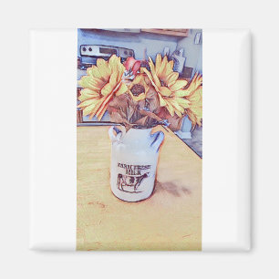 Sunflower Art Magnet