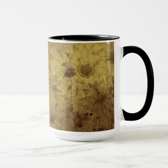 Sunflower Art Painting Mugs (Right)