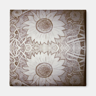 sunflower at home magnet