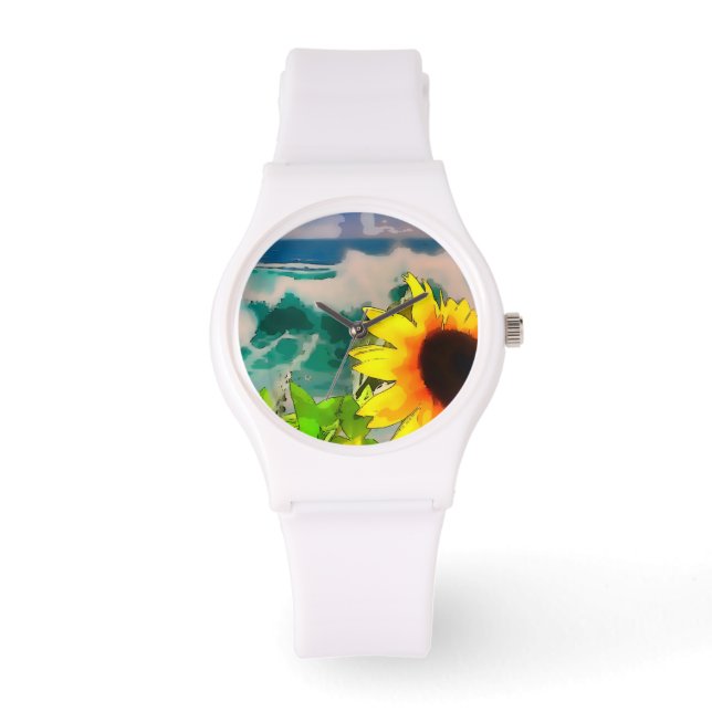 Sunflower at the Beach  Watch (Front)
