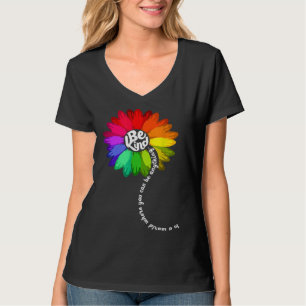 Sunflower Autism Awareness Be Kind Puzzle Mom Supp T-Shirt