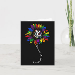 Sunflower Autism Awareness Be Kind Puzzle Mum Supp Card