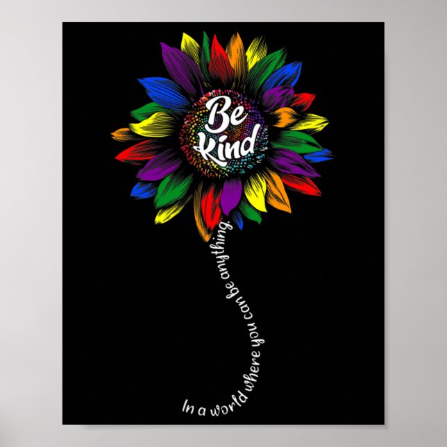 Sunflower Autism Awareness Be Kind Puzzle Mum Supp Poster (Front)