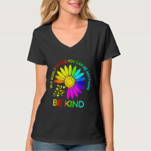 Sunflower Autism Awareness Be Kind Puzzle Mum Supp T-Shirt