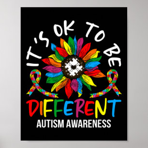 Sunflower Autism Awareness Month For Autism Awaren Poster