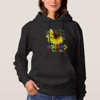 Sunflower Autism Puzzle Piece Cool Awareness S Hoodie