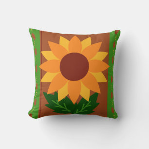 Sunflower autumn- fall colours cushion