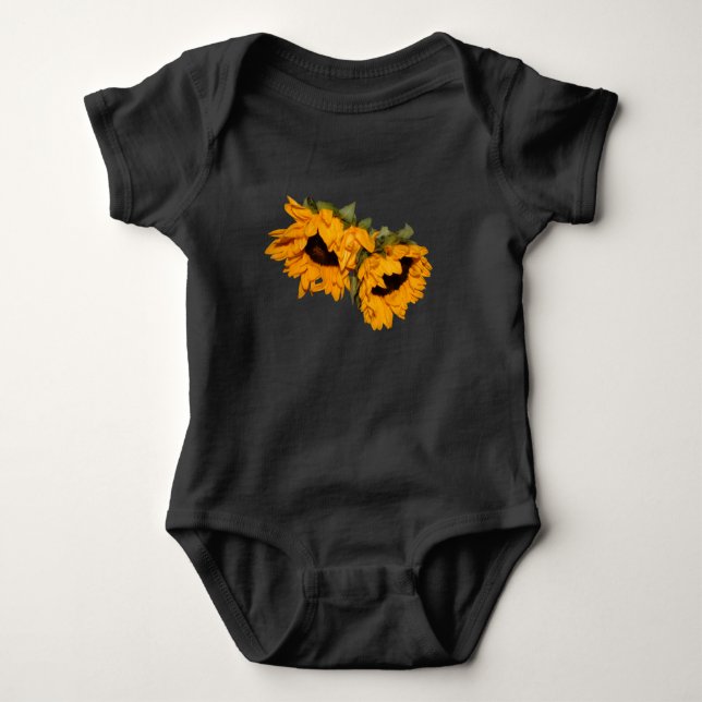 Sunflower Baby Bodysuit (Front)