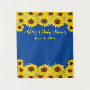 Sunflower Baby Shower Backdrop Photo Booth Prop Tapestry