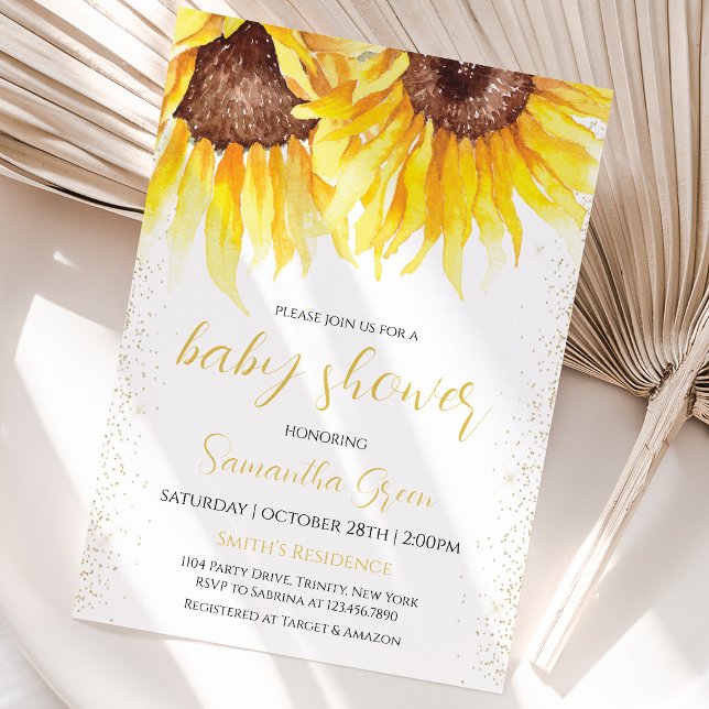 Sunflower Baby Shower Invitation (Creator Uploaded)
