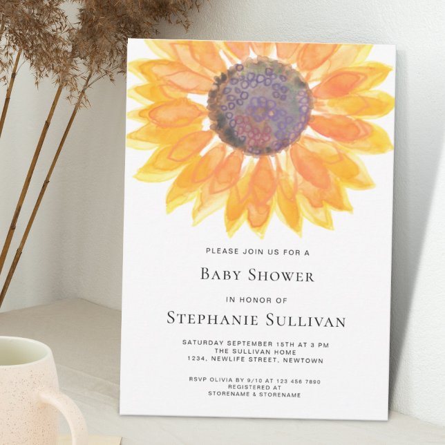 Sunflower Baby Shower Invitation (Creator Uploaded)