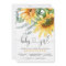 Sunflower Baby Shower Invitation for a Girl