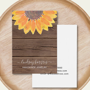 Sunflower Barn Wood Earrings Jewellery Display Car