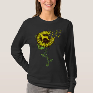 Sunflower Basenji Mum Mum Dog Lover T-Shirt