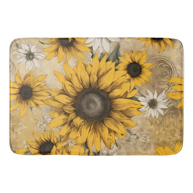Sunflower Bath Mat (Front)