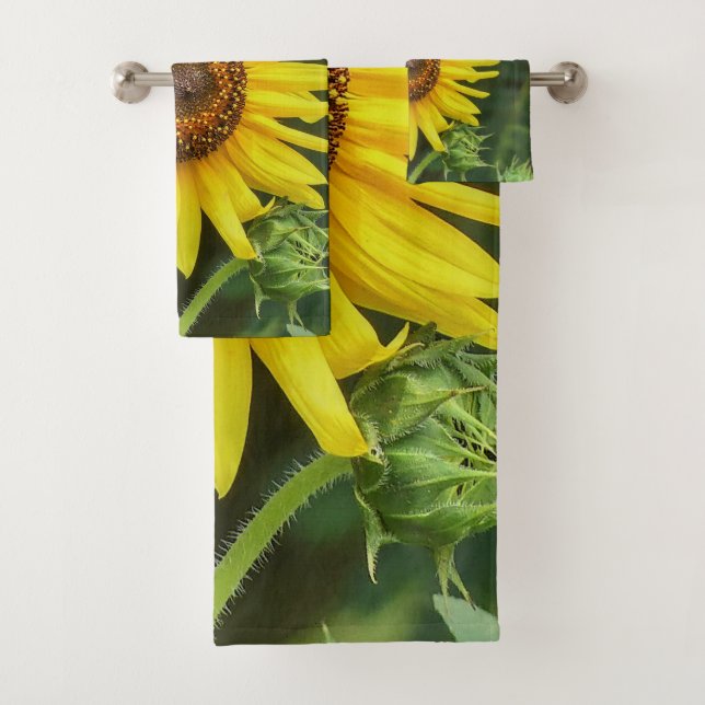 Sunflower Bath Towel Set (Insitu)