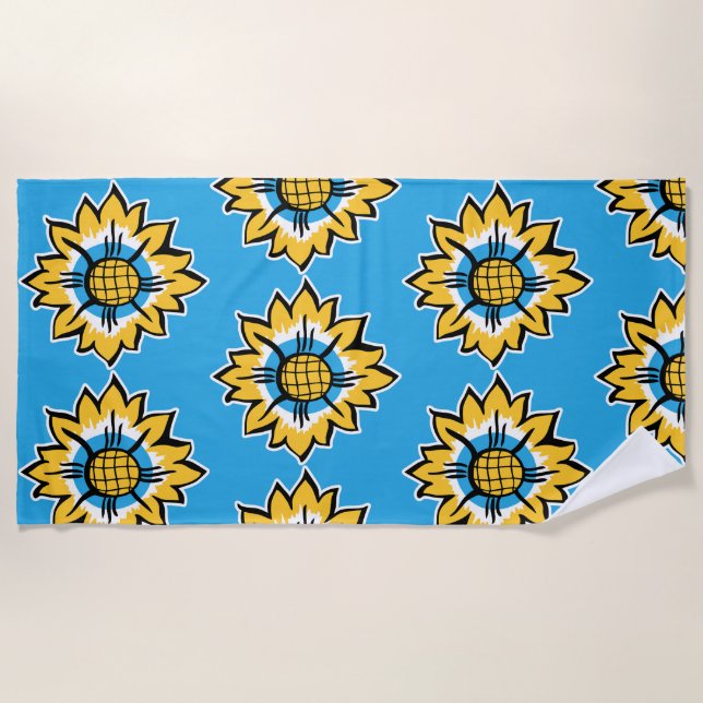 Sunflower Beach Towel (Front)