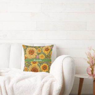 Sunflower Beautiful Modern Collection Cushion