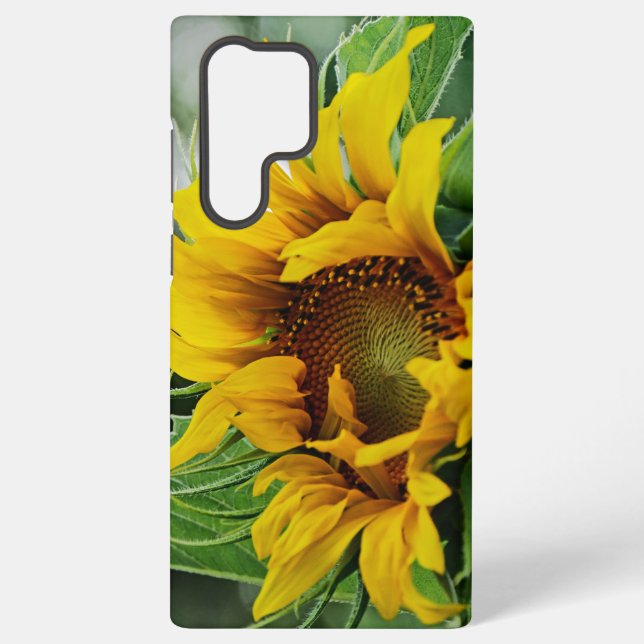 Sunflower Beautiful Portrait Samsung Galaxy S22 Ultra Case (Back)