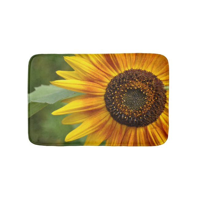 Sunflower beauty        bath mat (Front)