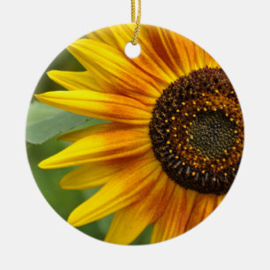 Sunflower beauty ceramic tree decoration