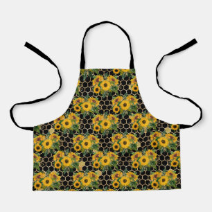 Sunflower Bee Hive Honeycomb Golden Apron