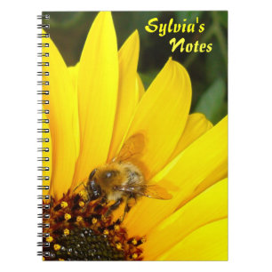 Sunflower & Bee ~ Note Book
