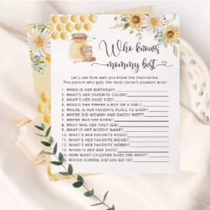 Sunflower bee Who knows mummy best game