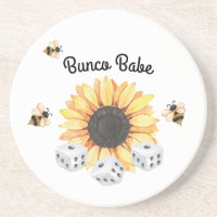 Sunflower Bees Floral Dice Bunco
