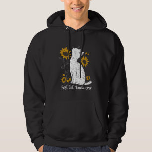 Sunflower Best Cat Abuela Ever Mother's Day Cat Lo Hoodie