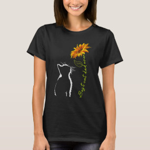 Sunflower Best Cat Dad Ever Cute Cat Father Day 7 T-Shirt