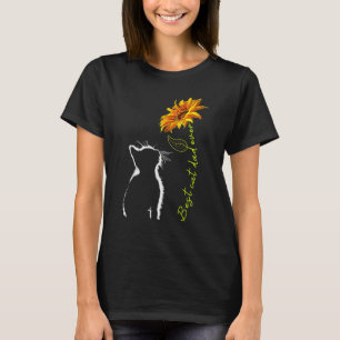 Sunflower Best Cat Dad Ever Cute Cat Father Day 7 T-Shirt