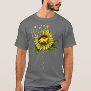 Sunflower Best Cat Mum Ever Kitten Cat Lovers Moth T-Shirt