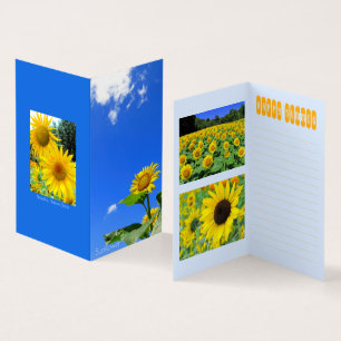 Sunflower:Bi-fold card