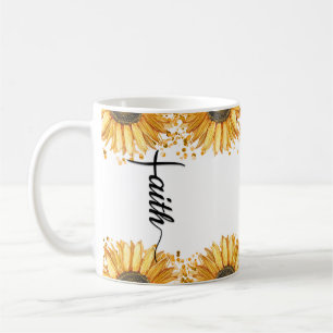 Sunflower Bible Emergency Numbers, Bible Verses Coffee Mug