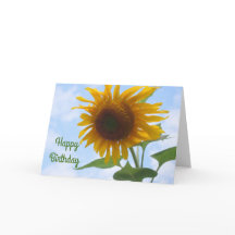 Sunflower Birthday Card