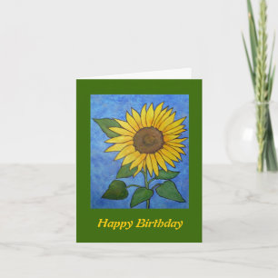 Sunflower Birthday Card