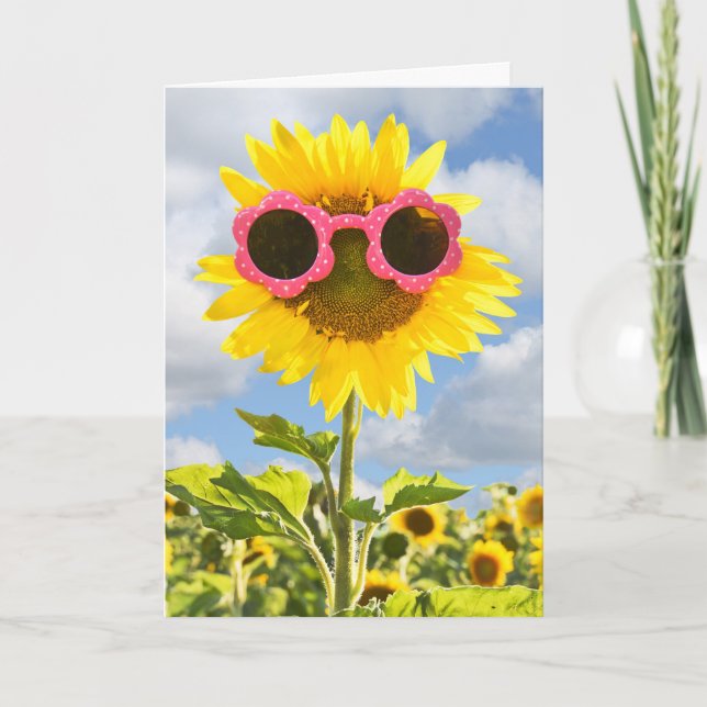 sunflower birthday for friend card (Front)