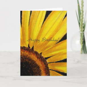 Sunflower Birthday greeting card