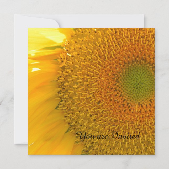 Sunflower Birthday Invitation (Front)