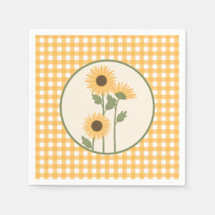 Sunflower Birthday Party Napkins