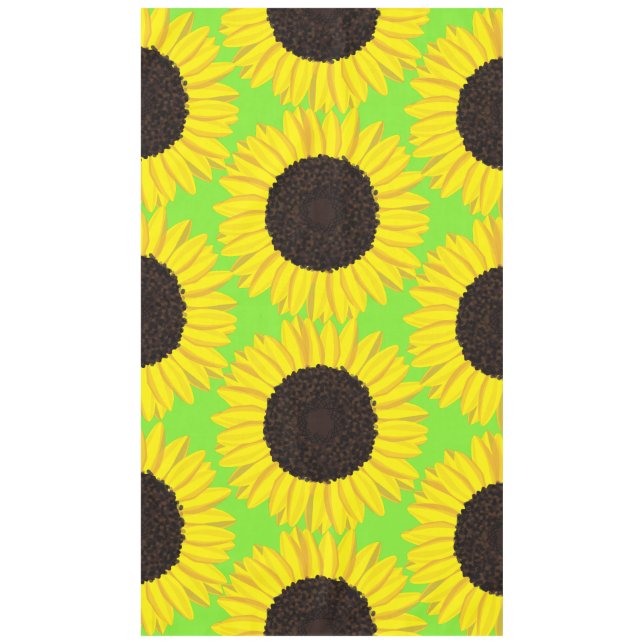 Sunflower Birthday Party Tablecloth (Front)