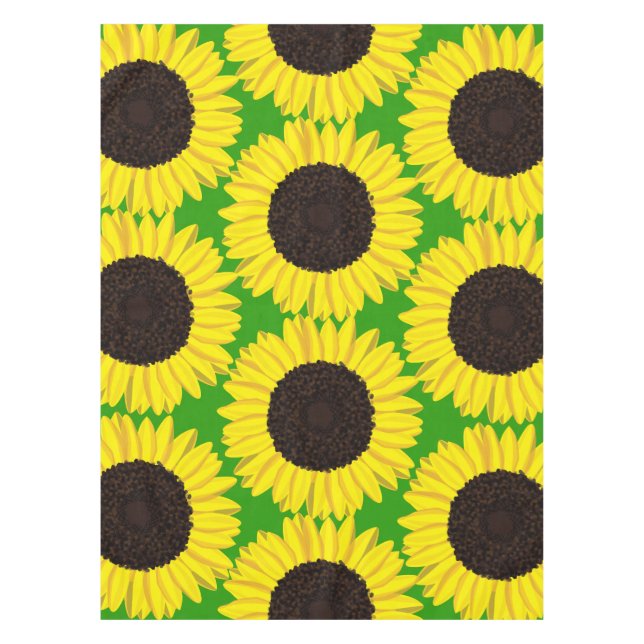 Sunflower Birthday Party Tablecloth (Front)