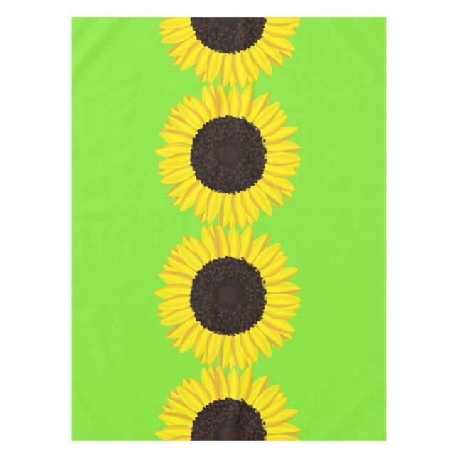 Sunflower Birthday Party Tablecloth (Front)