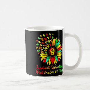 Sunflower Black Freedom June 19 1865 Juneteenth Af Coffee Mug