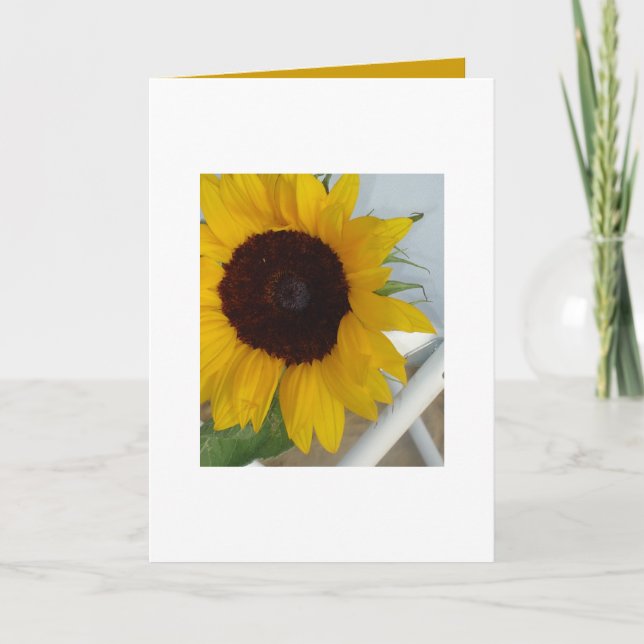 Sunflower Blank Card (Front)